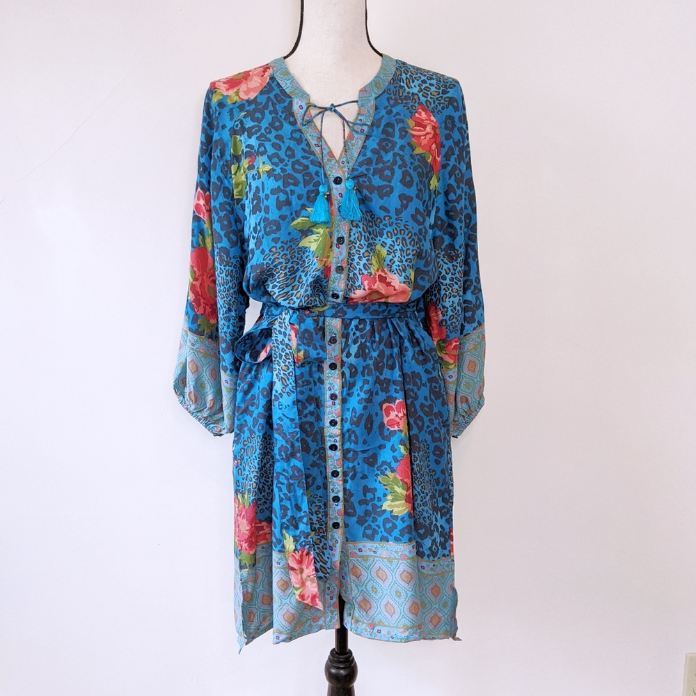 🦋LAST🦋 Tulle & Batiste Gazelle Shirt Dress